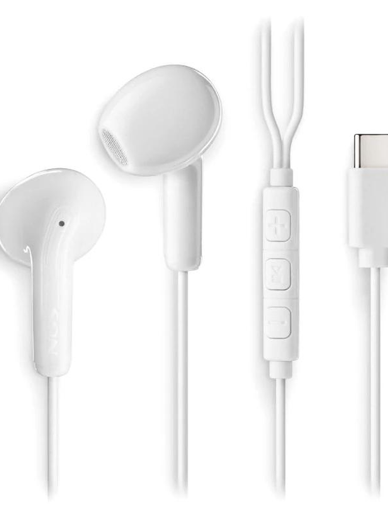 NGS Auricular Intraural Blanco Micro USB-C 2
