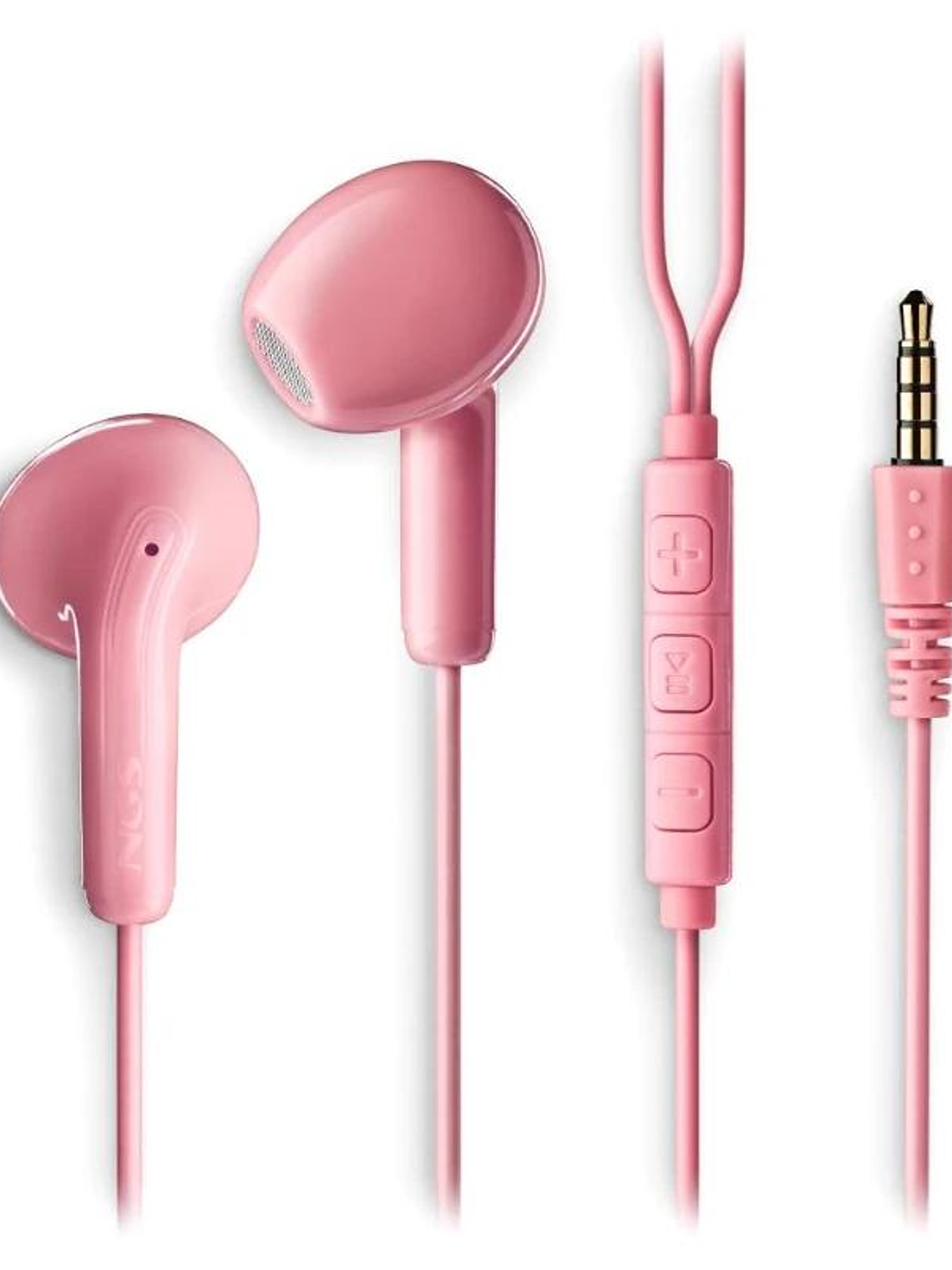 NGS Auricular Rosa Estéreo Cable JACK 3.5 Mm 2
