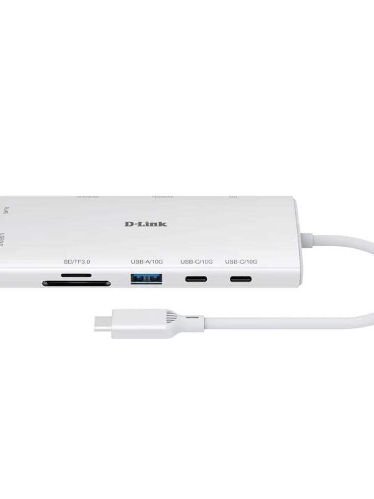 D-Link DUP-A01 Hub USB-C 10 en 1 2xHDMI 2