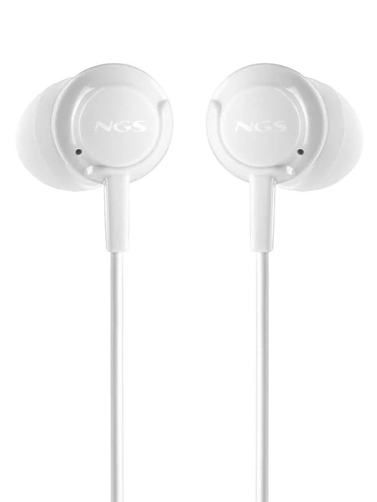 NGS Auricular Blanco Estéreo USB-C con cable 3