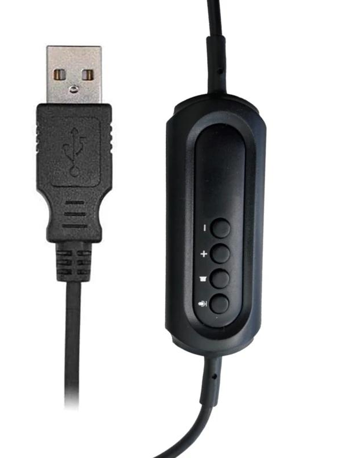 EWENT EW3568 Auricular USB+micrófono cable  2,1m 2