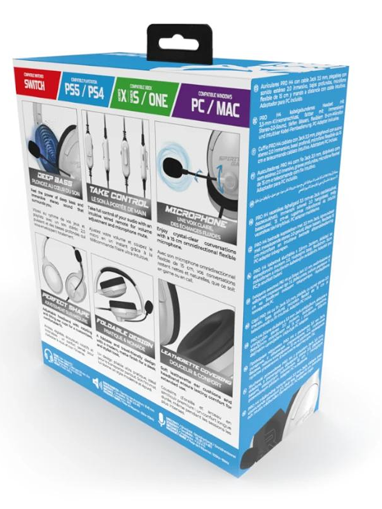 Spirit of Gamer Auricular Pro H4 Blanco 3