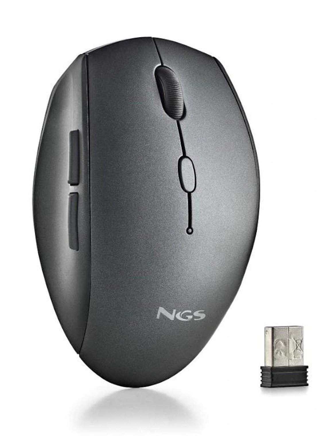 NGS RATON INALAMBRICO CON TECLAS SILENCIOSAS NEGRO 1