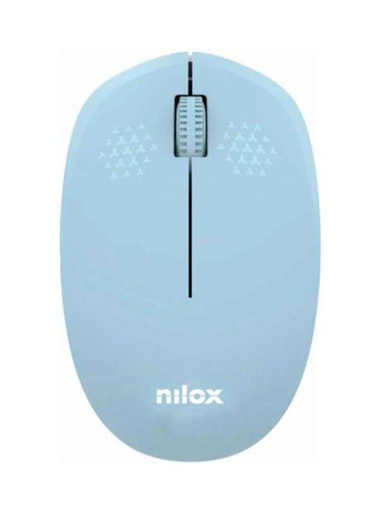 Nilox Ratón Wireless, 1000 DPI, 3 botones, Azul 1