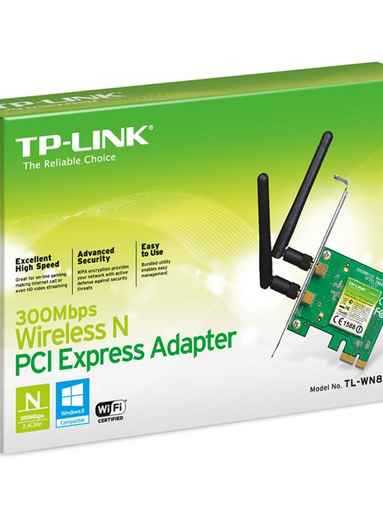 TP-LINK TL-WN881ND Tarjeta Red WiFi N300 PCI-E 2