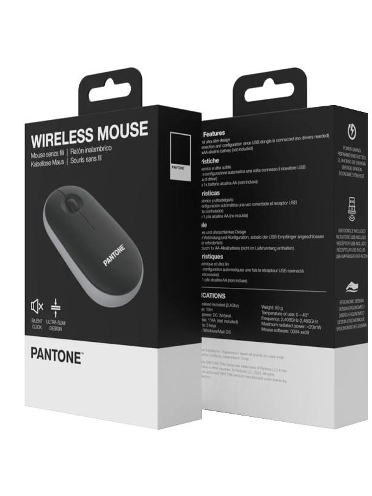 Celly Raton Pantone Inalambrico Negro Click silen. 2