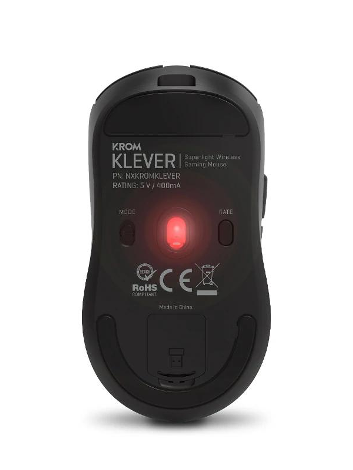 KROM KLEVER Raton gaming superligero wireless Ngro 4