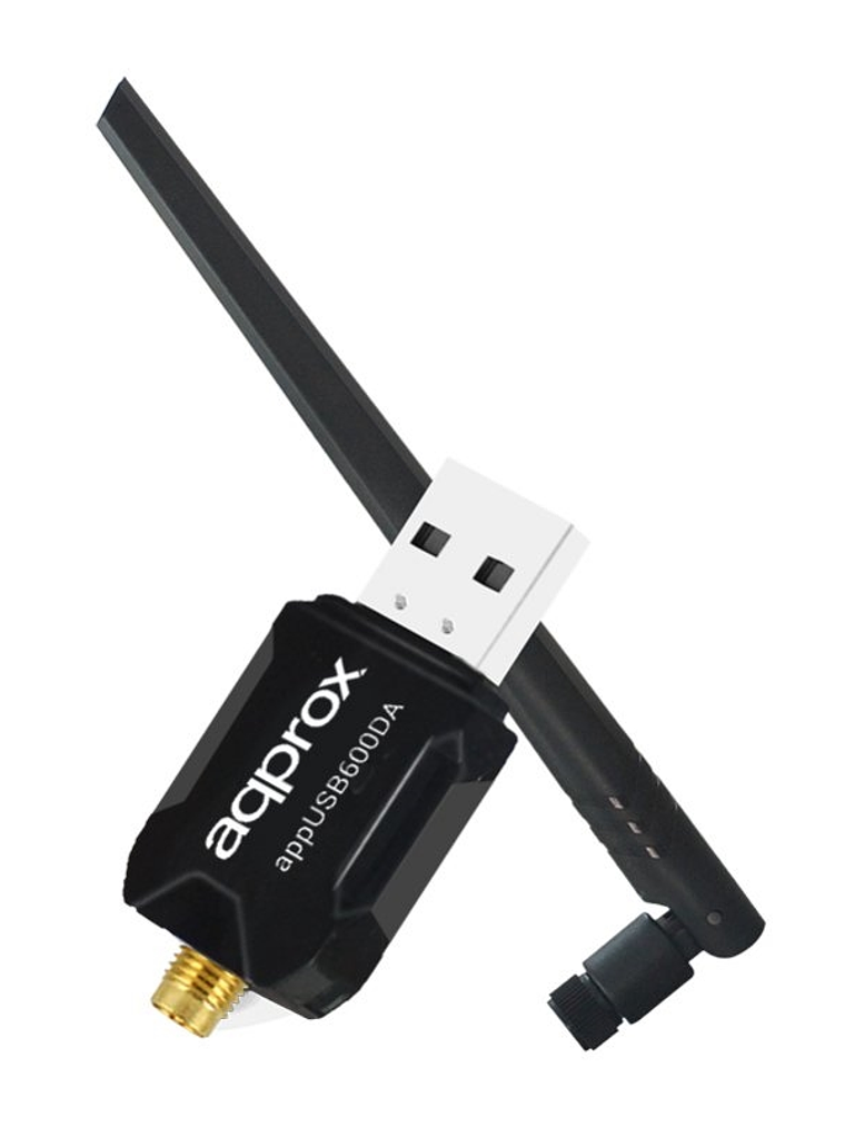 approx APPUSB600DA Tarjeta Red WiFi N600 USB 1