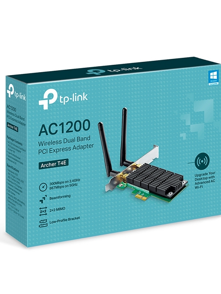 TP-Link Archer T4E Adaptador Wi-Fi PCI-E AC120 4