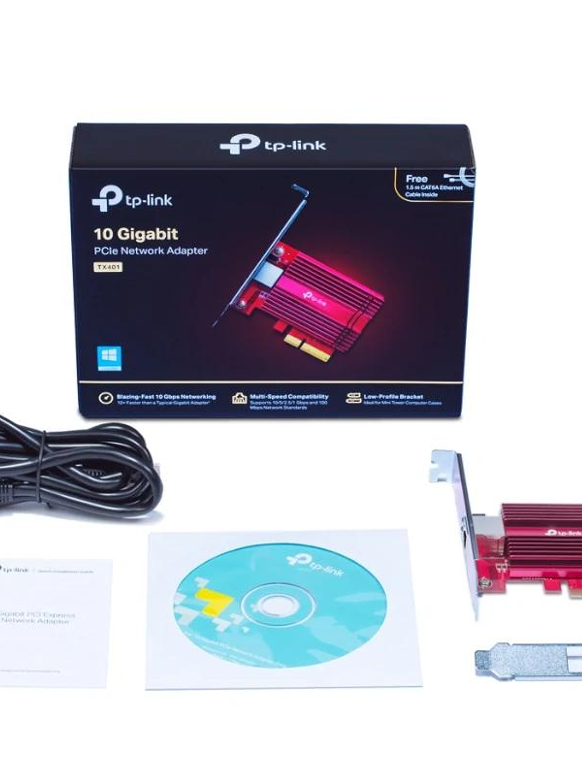 TP-Link TX401 Adaptador Red PCIe 10Gb 4