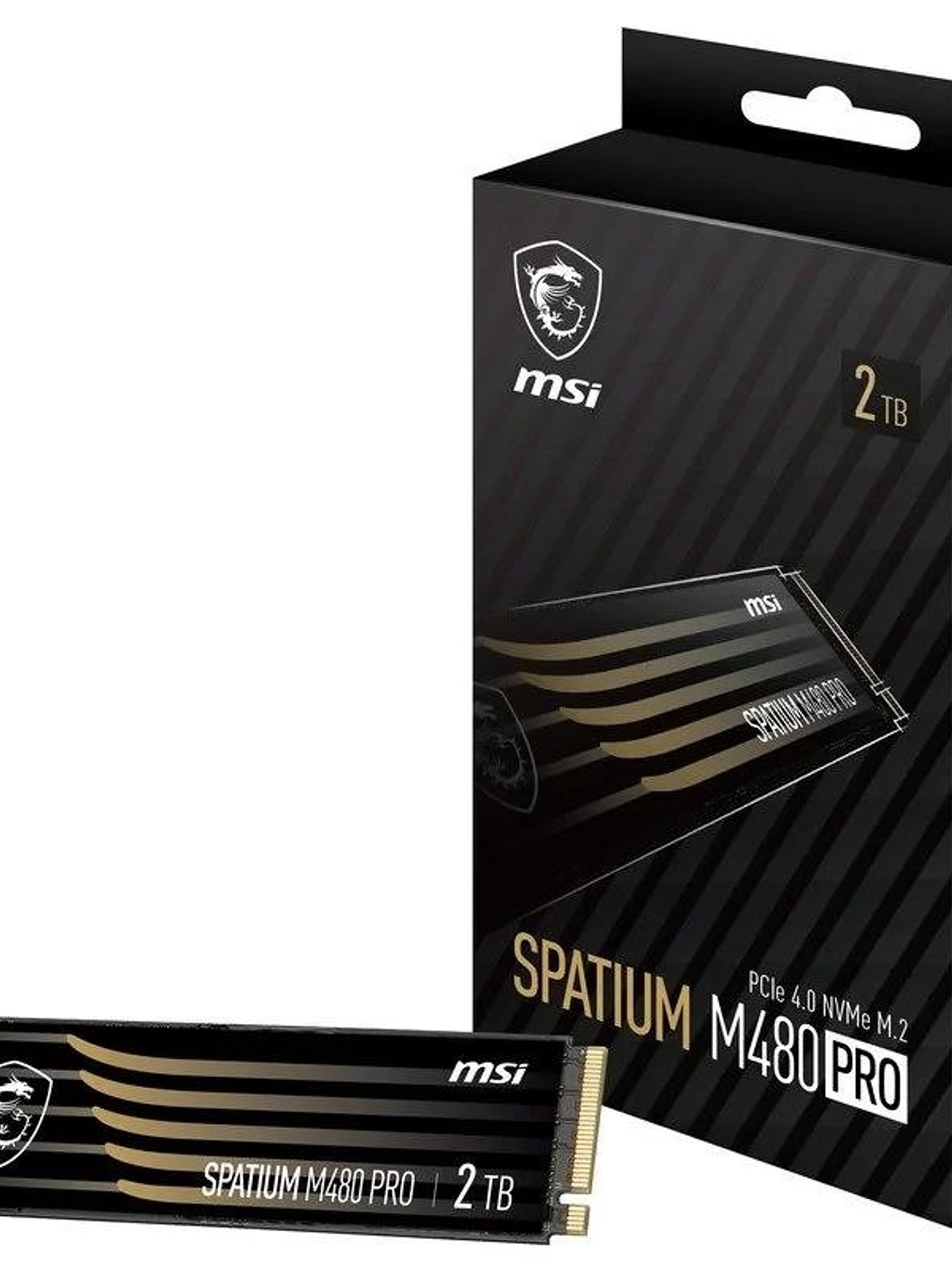 MSI SSD Spatium M480 Pro 2Tb PCIe 4.0 NVMe 7400Mbs 1
