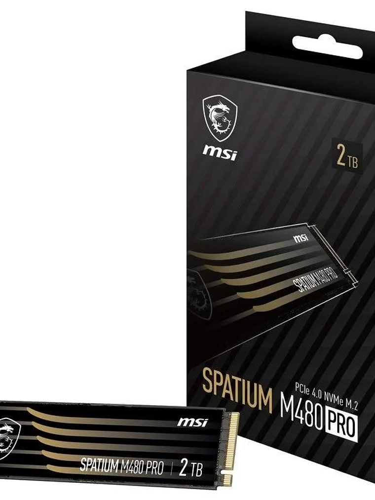 MSI SSD Spatium M480 Pro 2Tb PCIe 4.0 NVMe 7400Mbs 1
