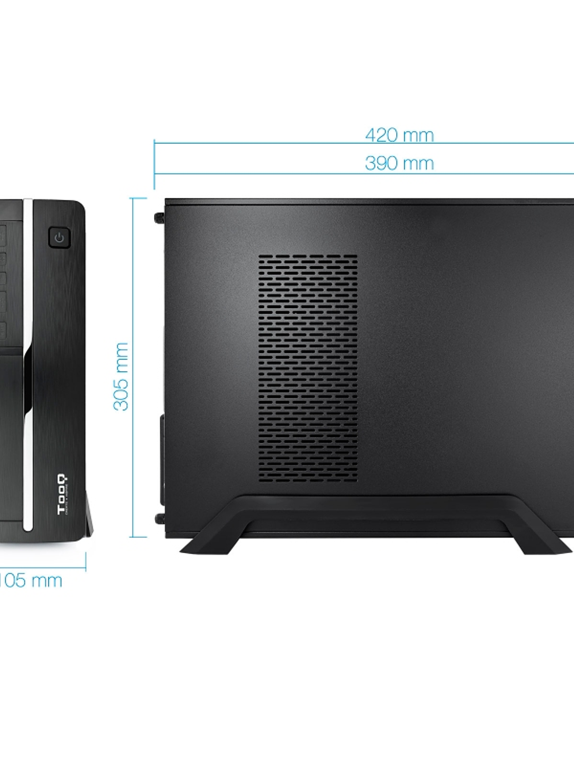 Tooq Caja Micro ATX/ITX TQC-3005U3 500W USB3.0 4