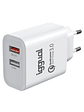 iggual Cargador doble 2xUSB carga rápida QC3.0 30W - Miniatura 1