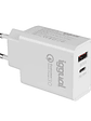 iggual Cargador doble USB QC3.0 + tipo C PD 20W - Miniatura 1
