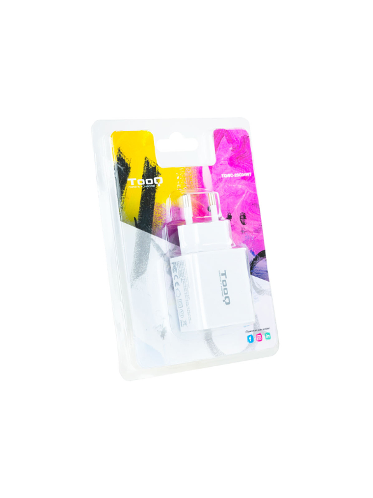 Tooq Cargador de pared doble USB-C PD+ USB A 2