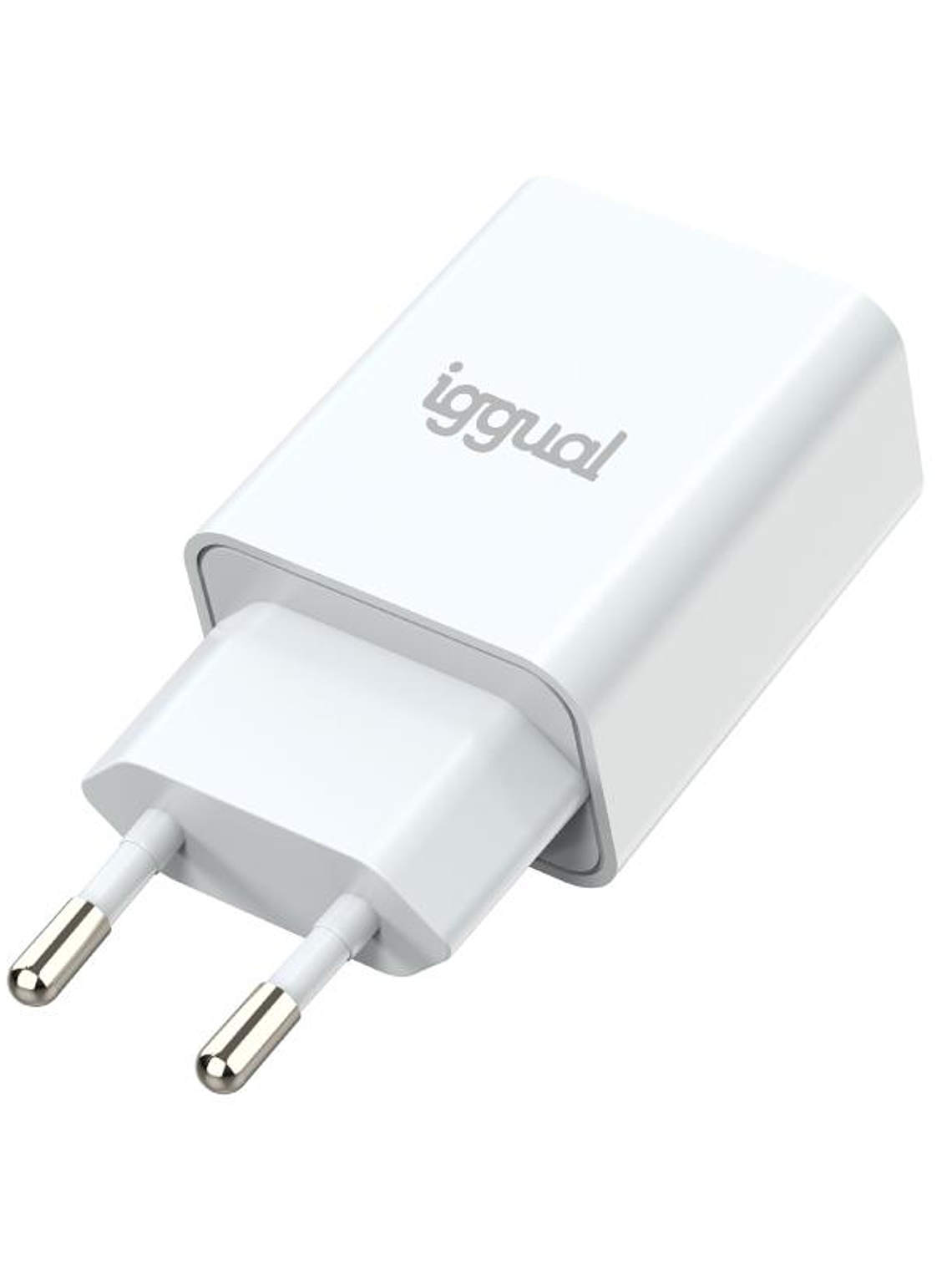 iggual Cargador de pared 1xUSB-A 5V/2.4A (12W) 2