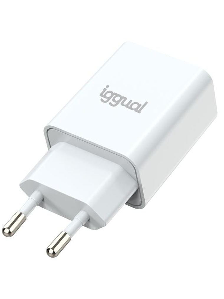 iggual Cargador de pared 1xUSB-A 5V/2.4A (12W) 2