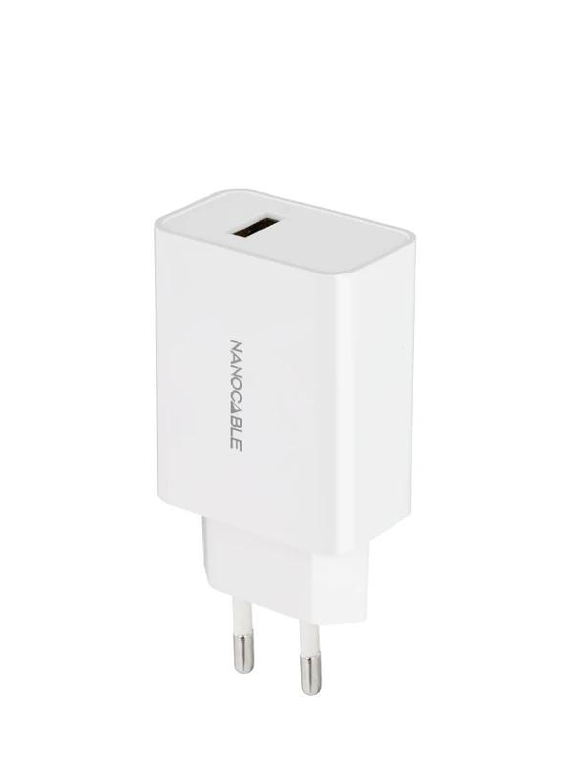 Nanocable Cargador 1 x USB 5V-2.1A Blanco 1