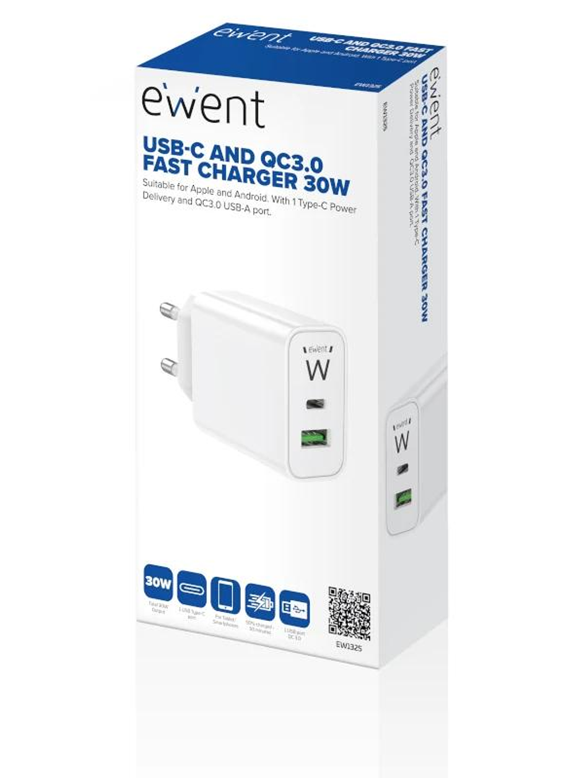 EWENT CARGADOR RÁPIDO USB-C / QC 3.0 / 30W 4