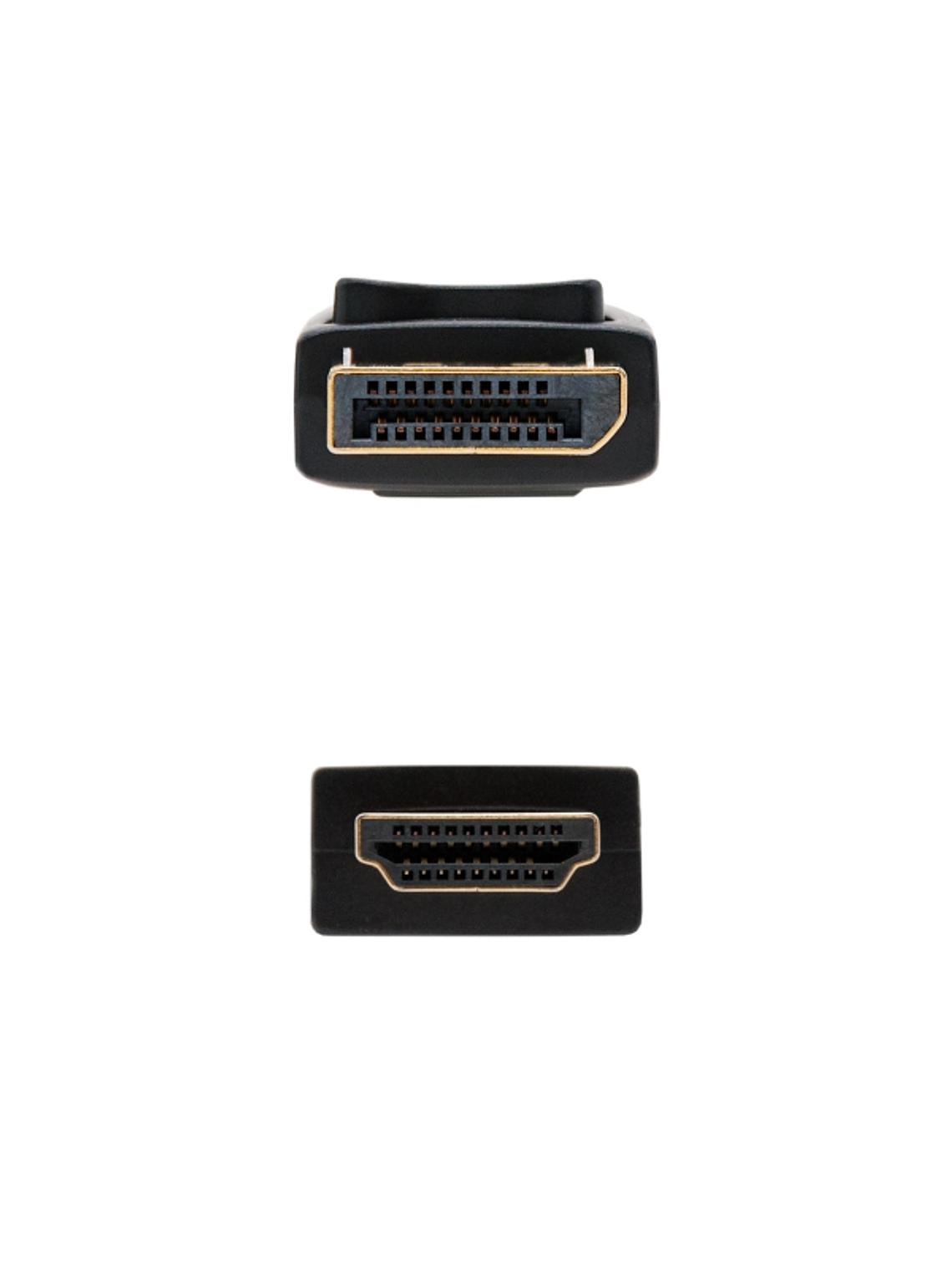 Nanocable Cable Conversor DP a HDMI 1 M Negro 3