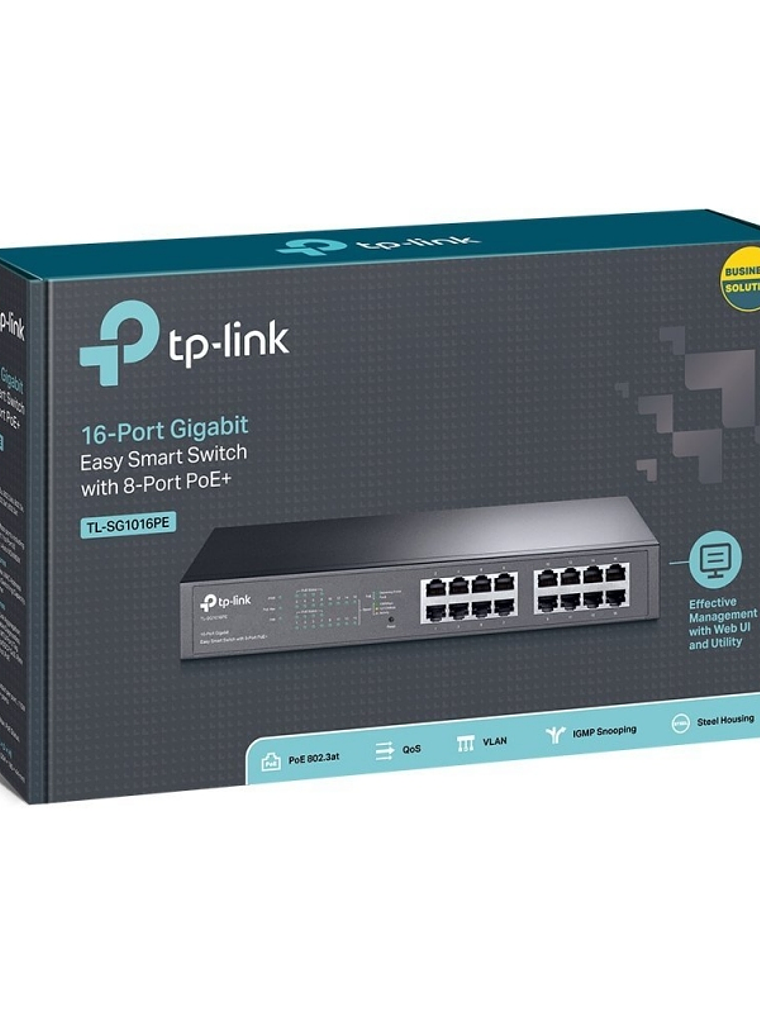 TP-LINK TL-SG1016PE Switch 16xGB PoE+ 3