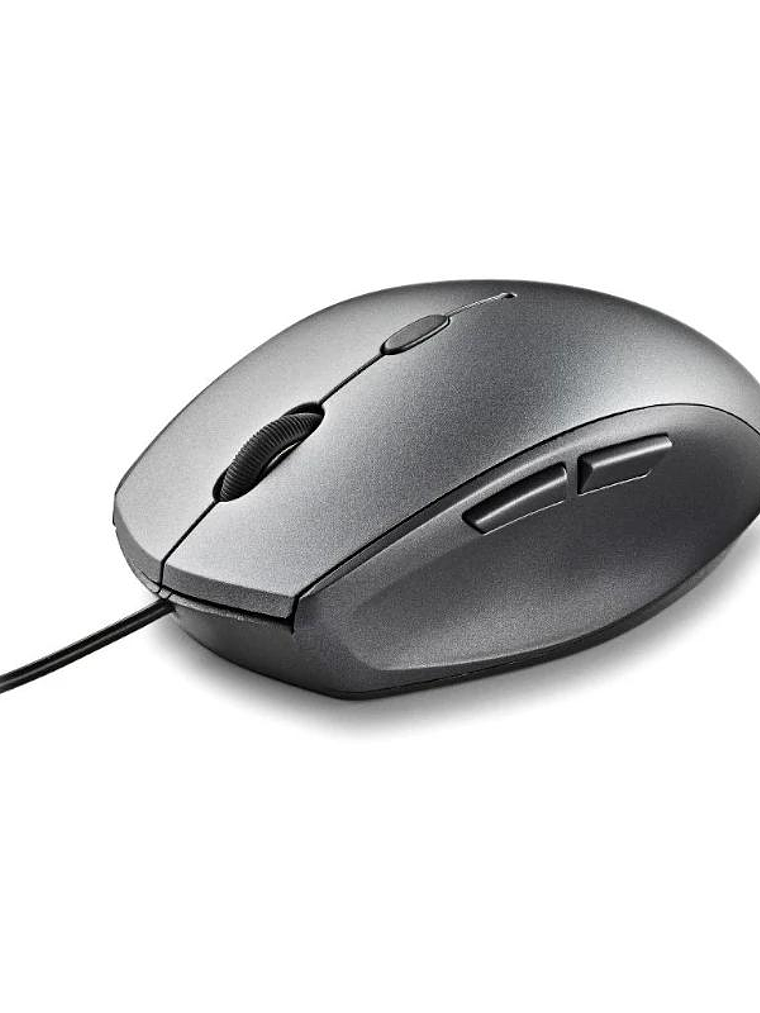 NGS WIRED ERGO SILENT MOUSE + USB TYPE C ADAP GRAY 2