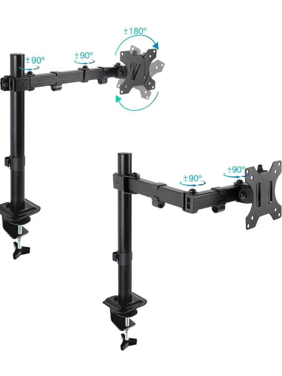 Tooq Soporte mesa DB1801TN-B 1 brazo 17-32