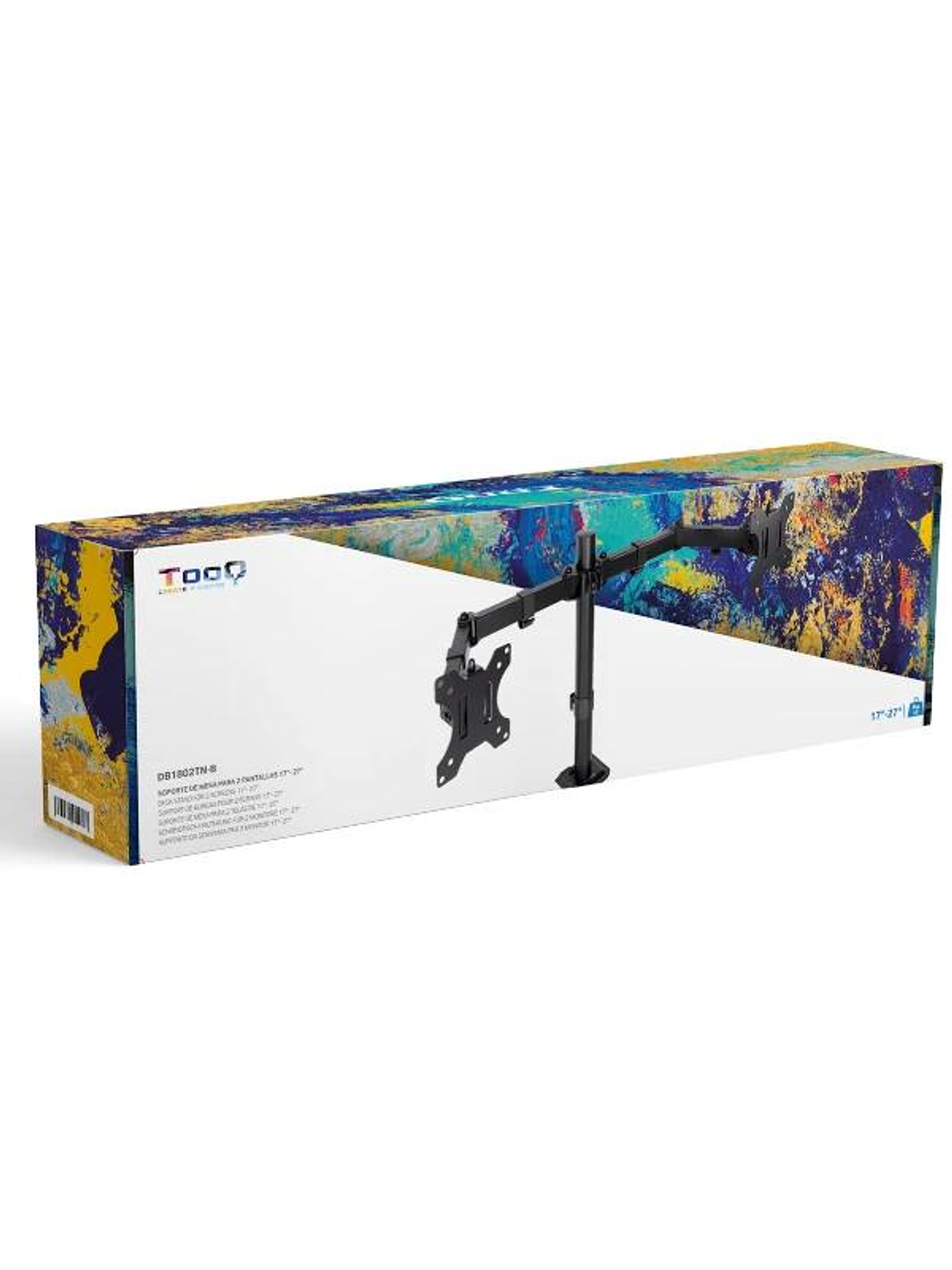 Tooq Soporte mesa DB1802TN-B 2 brazos 17-27
