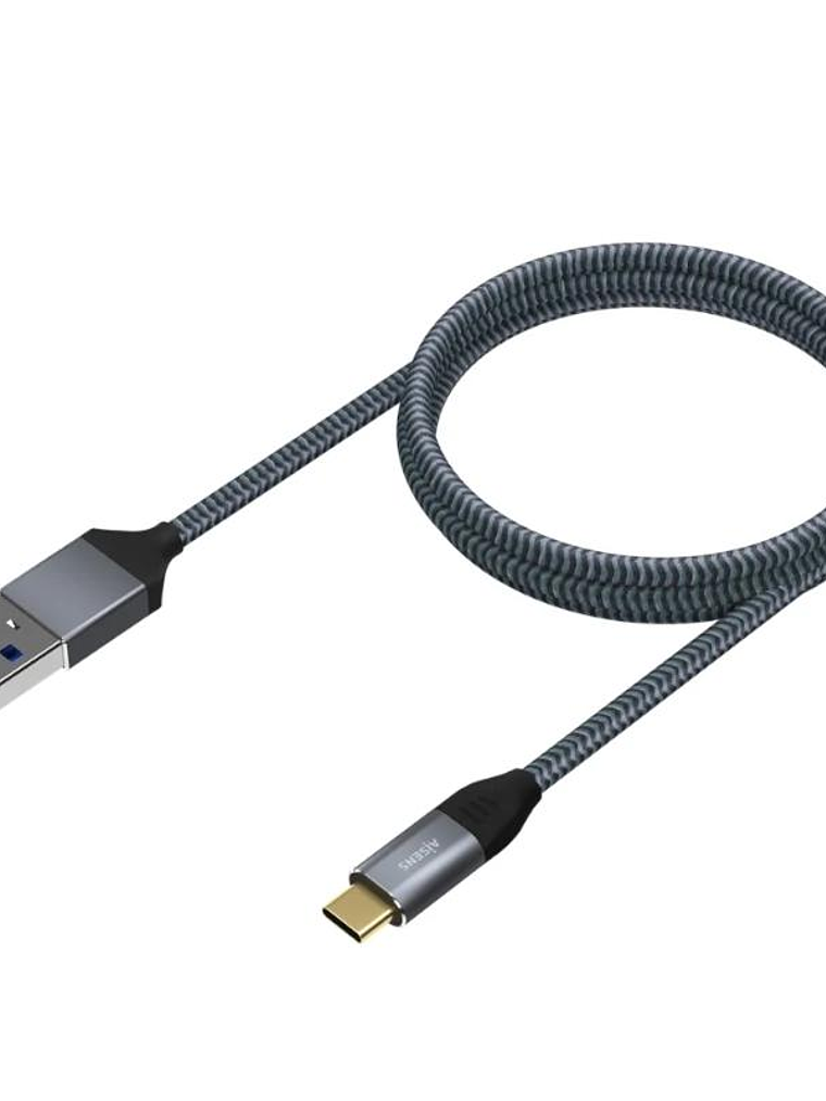 Aisens Cable USB 3.1 Gen2 Alu 3A CM-AM Gris 2.0M 2
