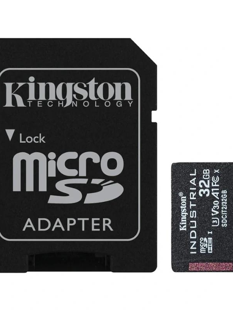 Kingston MicroSD Industrial 32Gb con adaptador 1