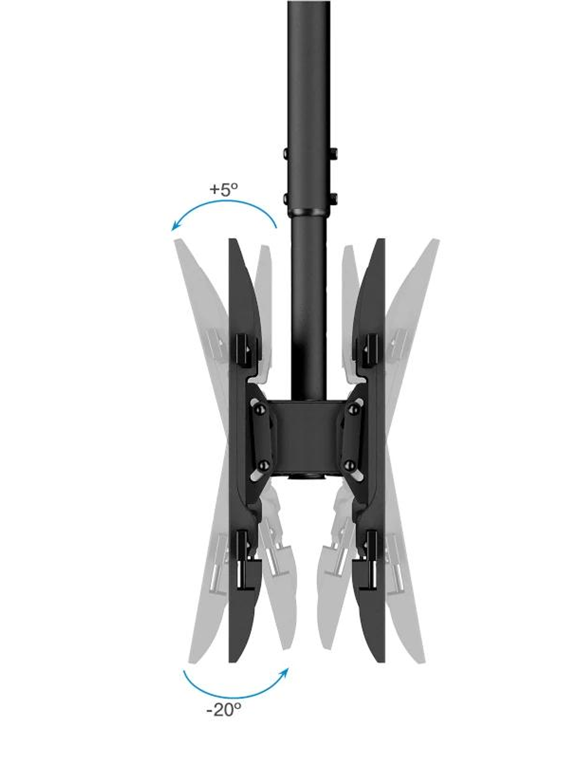 Tooq LPCE2286TSLI-B Soporte techo 2 TV 43