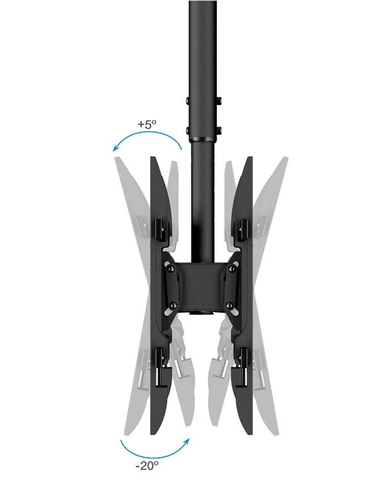 Tooq LPCE2286TSLI-B Soporte techo 2 TV 43