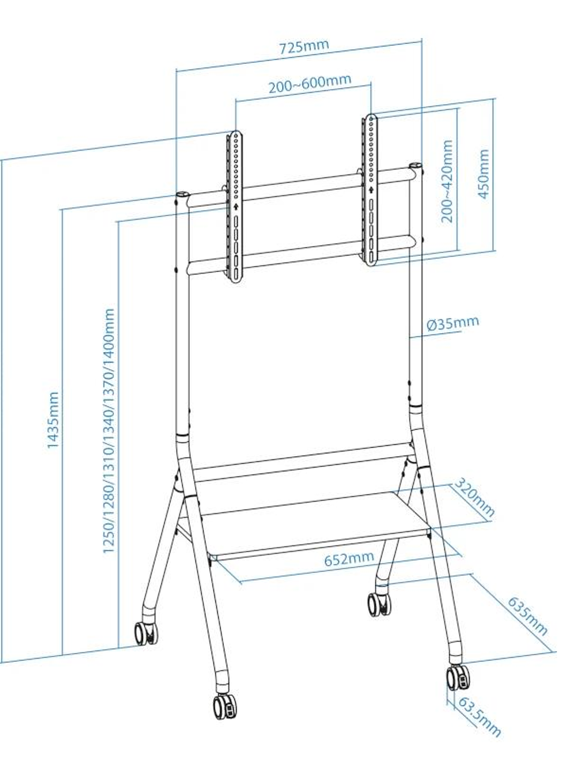 Tooq IDreams Soporte suelo pantallas 37