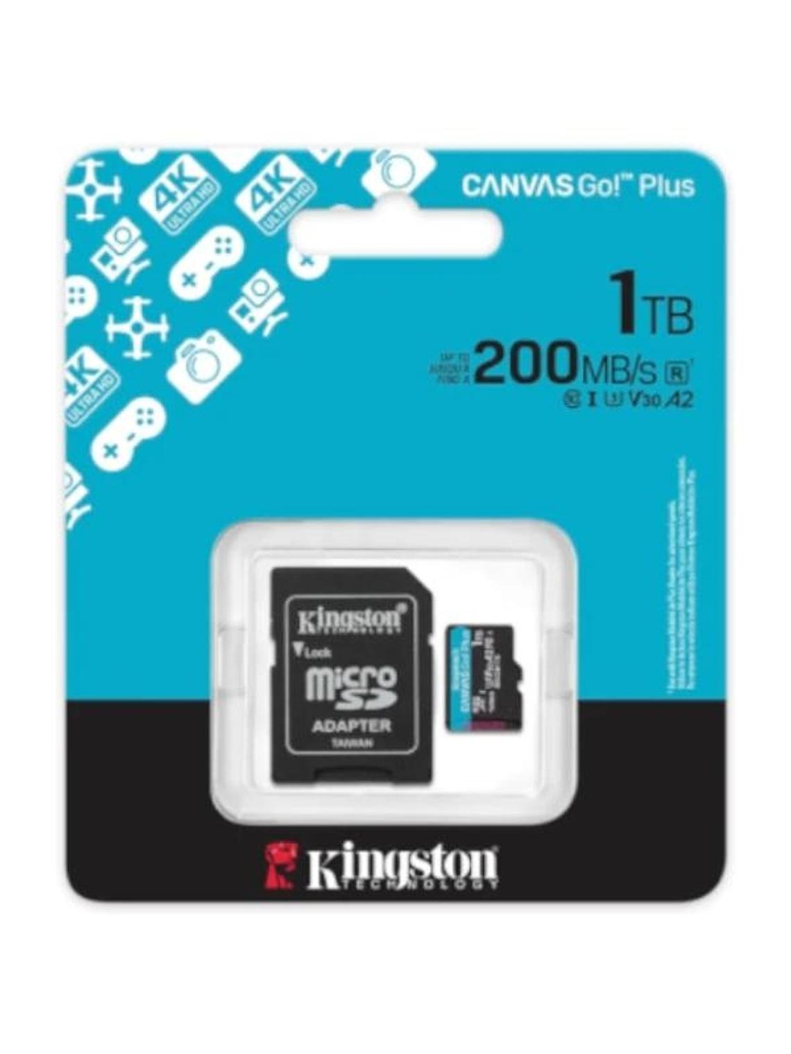 Kingston microSD Canvas Go! Plus 4 1TB 200 MB-s 1
