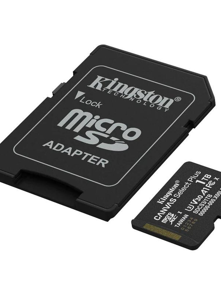 Kingston SDCS3/1TB microSD XC Gen3 150MB/s 1 2