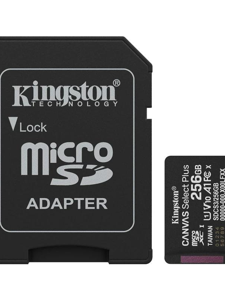 Kingston SDCS3/256GB microSDXC Gen3 150MB/s A1 1