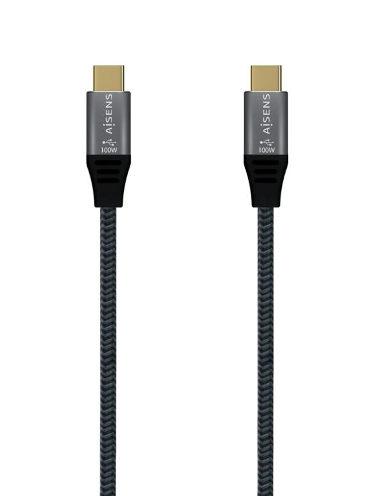 Aisens Cable USB3.2 Gen2X2 5A E-Mark CM-CM Gris 2M 1