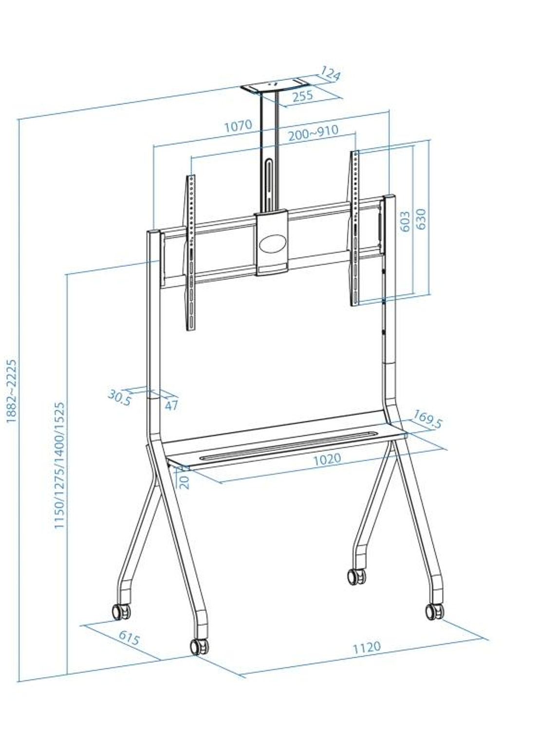 Tooq FS20208M-B Soporte suelo iSTAR 55