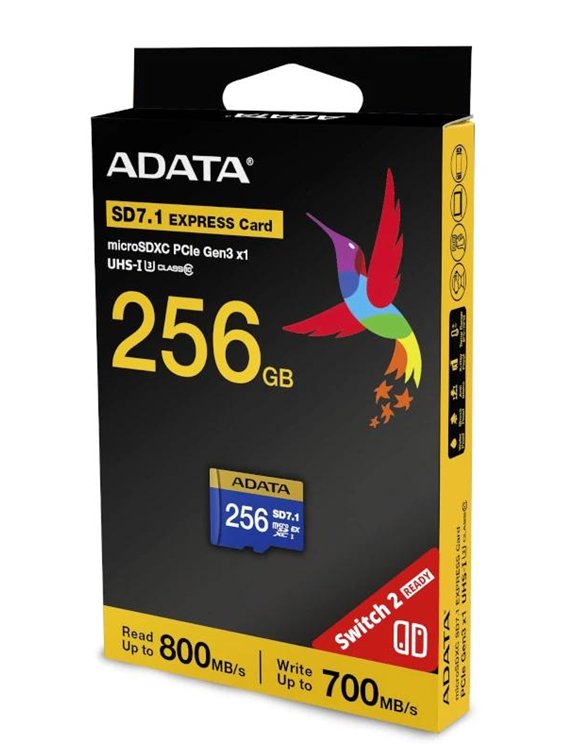 ADATA Extreme microSDXC 256GB SD7.1 Gen3x1 Switch2 4