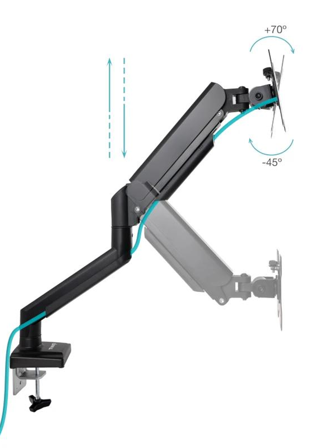 Tooq Soporte mesa DB1334TNR-B 1 brazo 13-34