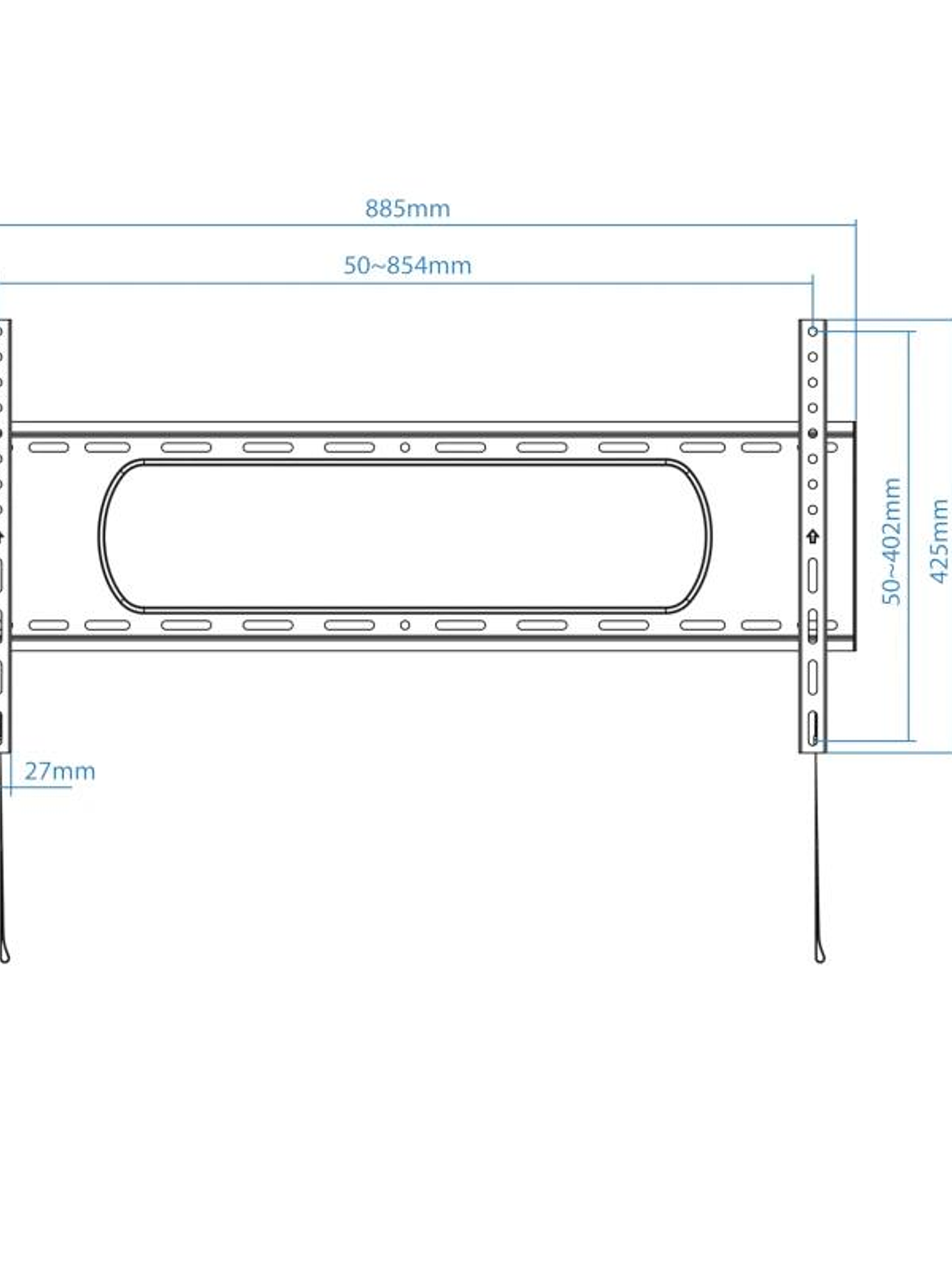 Tooq LP1090F-B Soporte de pared pantallas 43