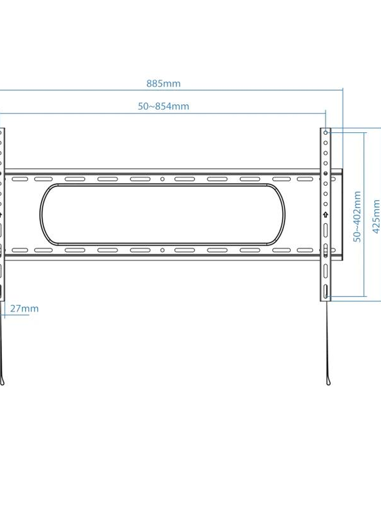 Tooq LP1090F-B Soporte de pared pantallas 43