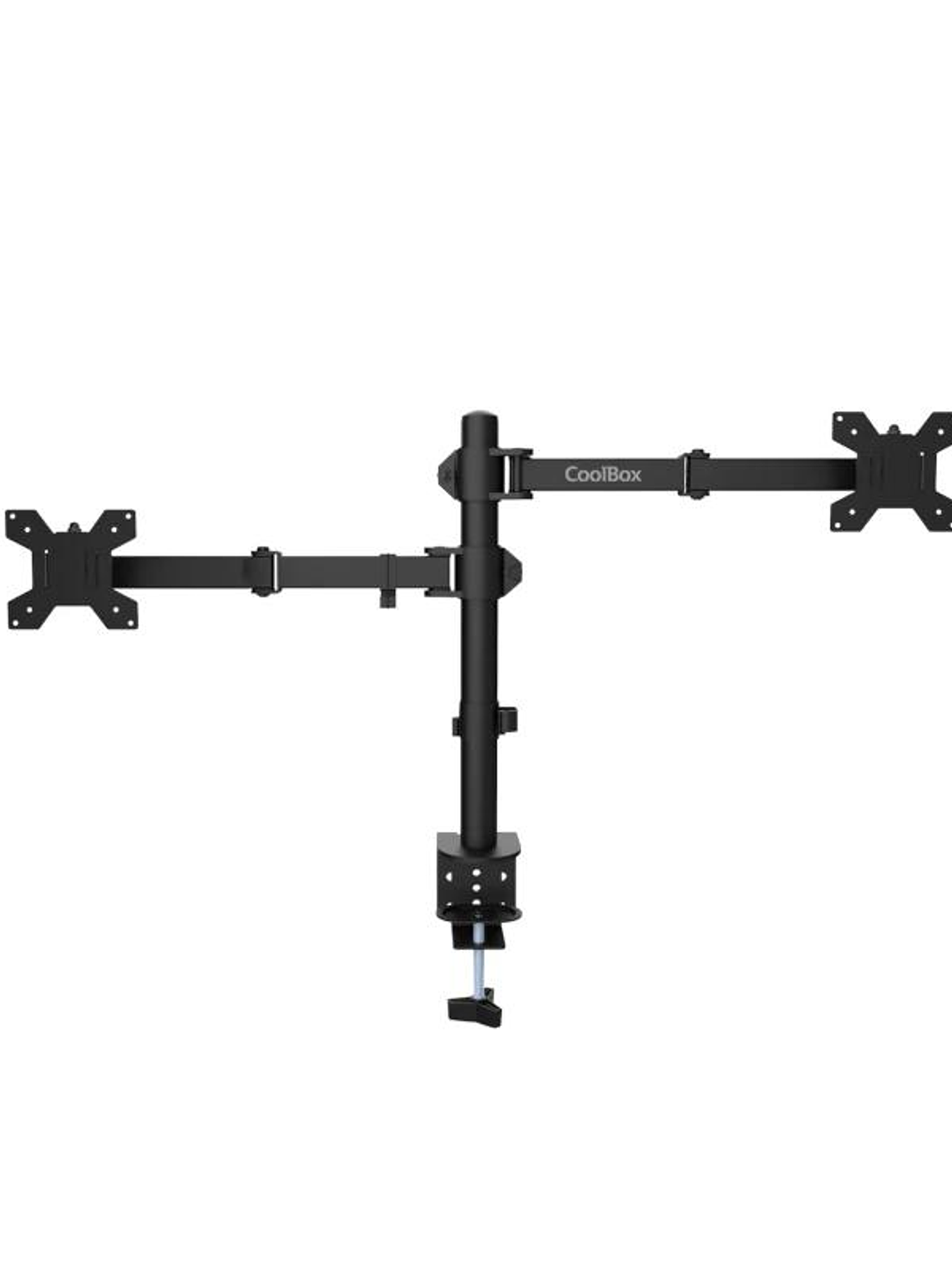 COOLBOX Soporte Monitor+Portátil Monobrazo Acero 2