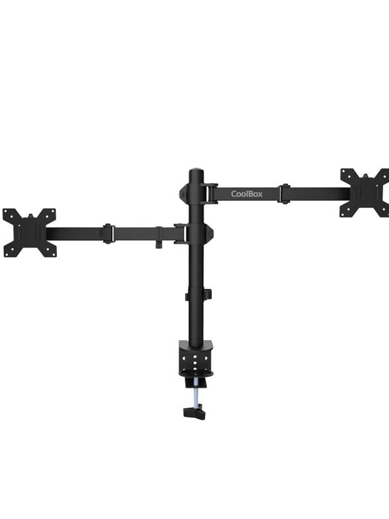 COOLBOX Soporte Monitor+Portátil Monobrazo Acero 2
