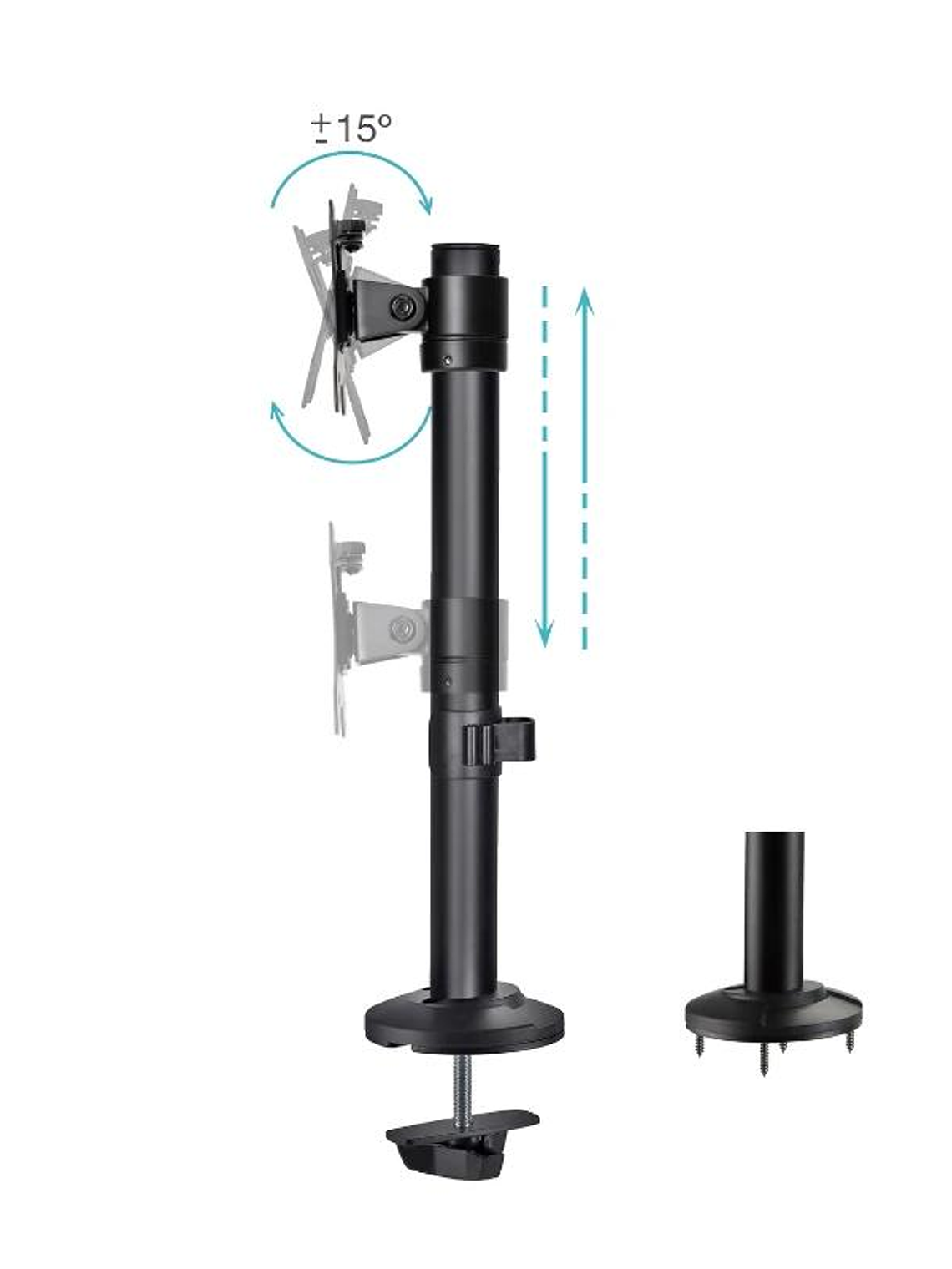 Tooq DB1131TN-B Soporte mesa 17-32