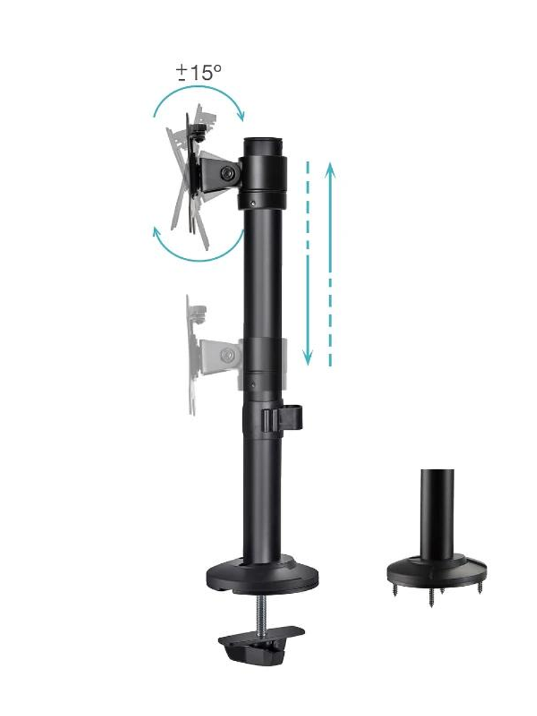 Tooq DB1131TN-B Soporte mesa 17-32