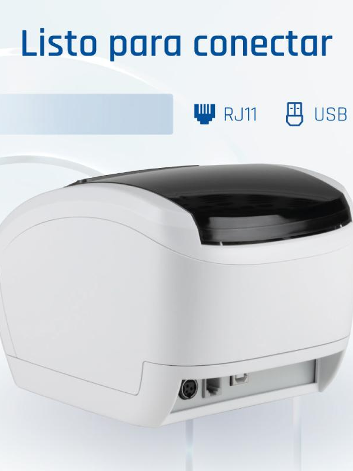 iggual Impresora térmica TP EASY 80W USB+RJ11 blan 3