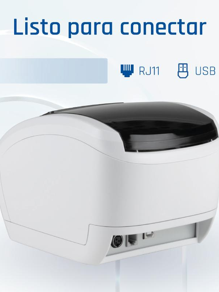 iggual Impresora térmica TP EASY 80W USB+RJ11 blan 3