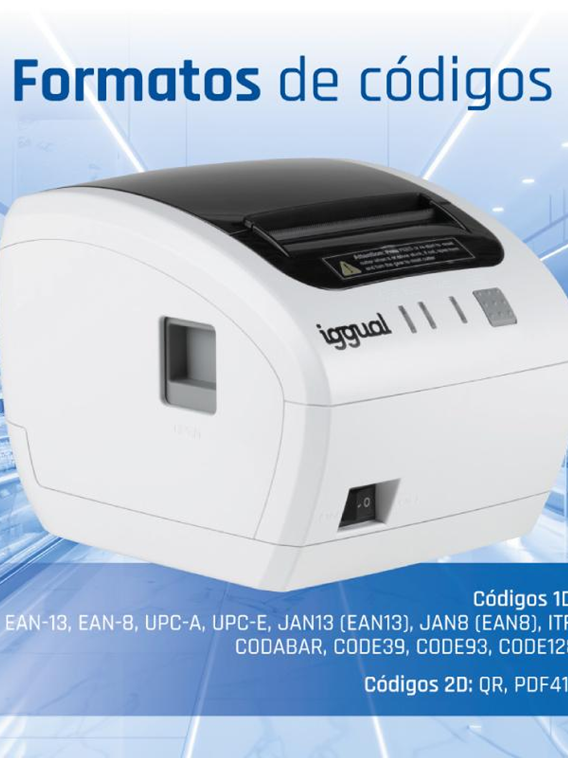 iggual Impresora térmica TP EASY 80W USB+RJ11 blan 4